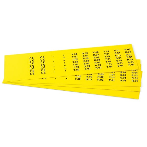 GRAFOPLAST - Klebeetikett PVC 20X7 Gelb 1260 st