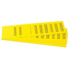 GRAFOPLAST - Klebeetikett PVC 20X7 Gelb 1260 st