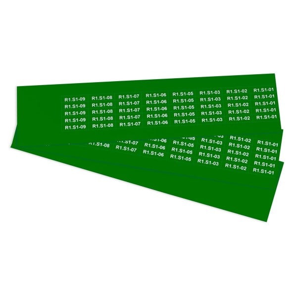 GRAFOPLAST - Klebeetikett PVC 25X7 Grün
