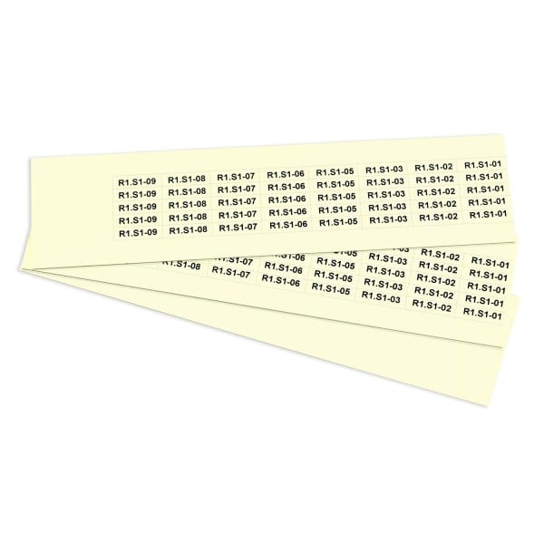 GRAFOPLAST - Klebeetikett PVC 25X7 Fluo