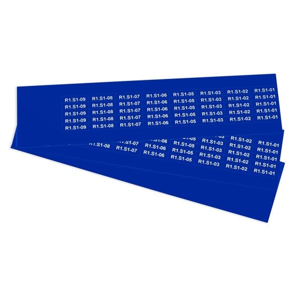 GRAFOPLAST - Klebeetikett PVC 25X7 Blau