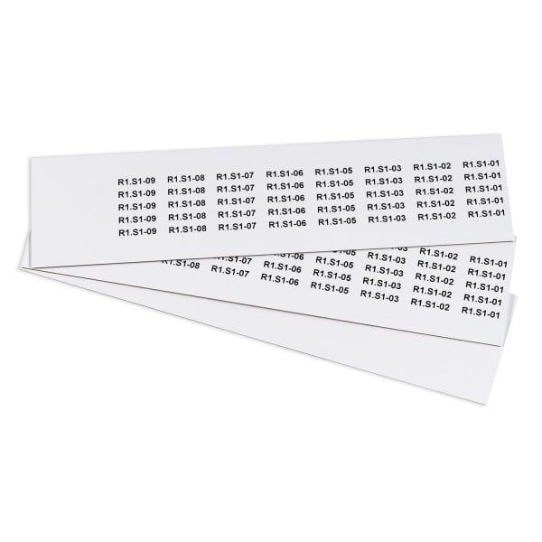 GRAFOPLAST - Klebeetikett PVC 25X7 Weiss