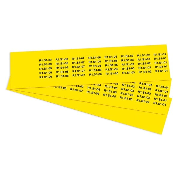 GRAFOPLAST - Klebeetikett PVC 25X7 Gelb