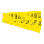 GRAFOPLAST - Klebeetikett PVC 25X7 Gelb