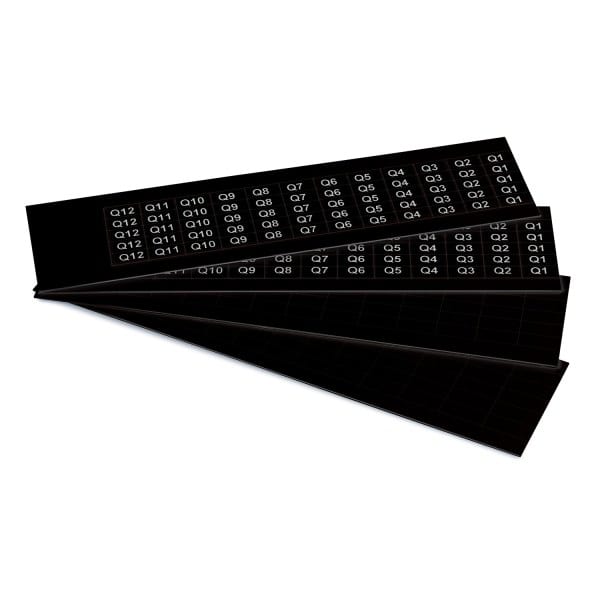 GRAFOPLAST - Klebeetikett PVC 17X8 Schw 1320st