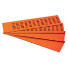 GRAFOPLAST - Klebeetikett PVC 17X8 Orange 1320st