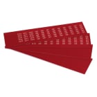 GRAFOPLAST - Klebeetikett PVC 17X8 Rot 1320st