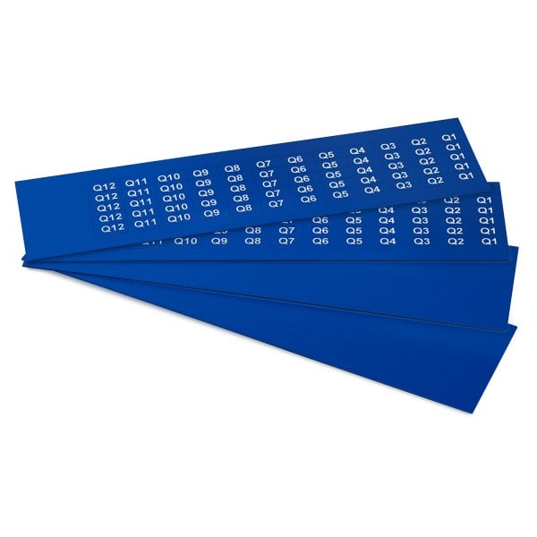 GRAFOPLAST - Klebeetikett PVC 17X8 Blau 1320st