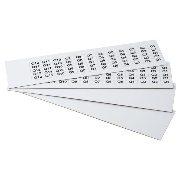 GRAFOPLAST - Klebeetikett PVC 17X8 Weiss 1320st