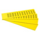 GRAFOPLAST - Klebeetikett PVC 17X8 Gelb 1320st