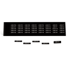 GRAFOPLAST - Klebeetikett PVC 27X8 Schwarz 440st