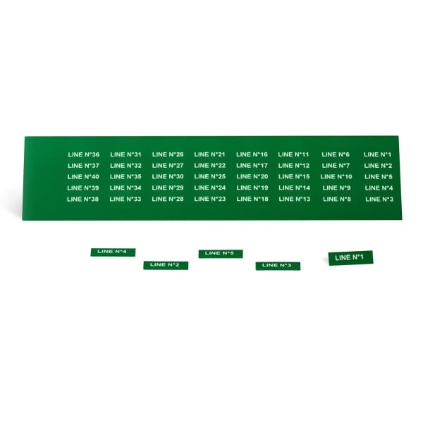 GRAFOPLAST - Klebeetikett PVC 27X8 Grün 440st