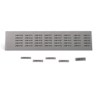 GRAFOPLAST - Klebeetikett PVC 27X8 Grau 440st