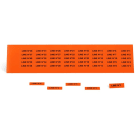 GRAFOPLAST - Klebeetikett PVC 27X8 Orange 440st