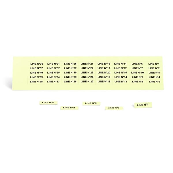 GRAFOPLAST - Klebeetikett PVC 27X8 Fluo 440st