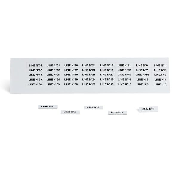 GRAFOPLAST - Klebeetikett PVC 27X8 Weiss 440st