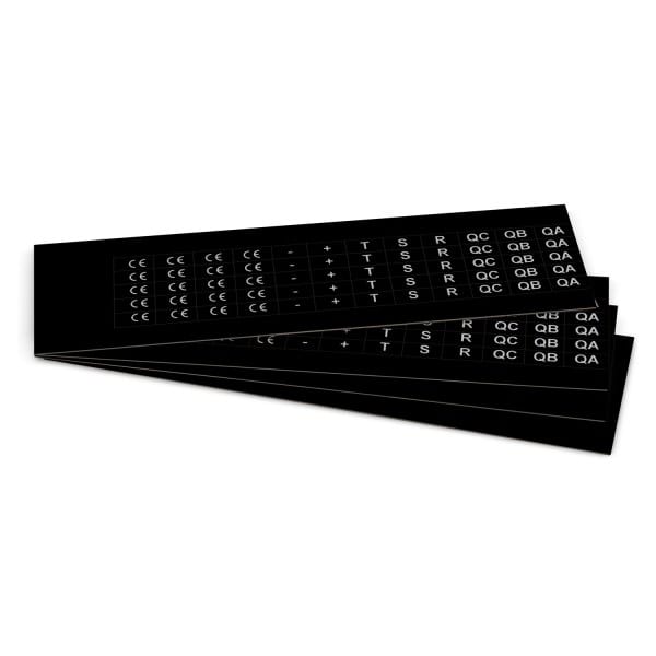 GRAFOPLAST - Klebeetikett PVC 17X9 Schw