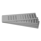 GRAFOPLAST - Klebeetikett PVC 17X9 Grau
