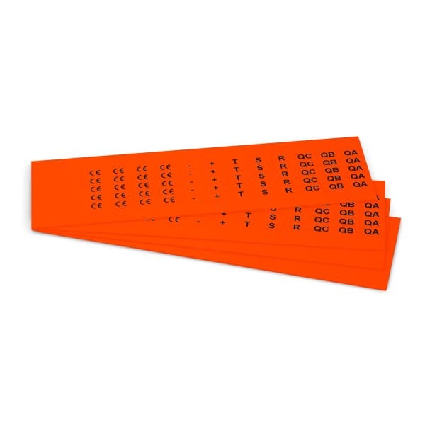 GRAFOPLAST - Klebeetikett PVC 17X9 Orange