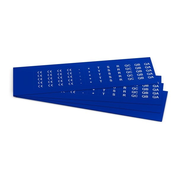 GRAFOPLAST - Klebeetikett PVC 17X9 Blau