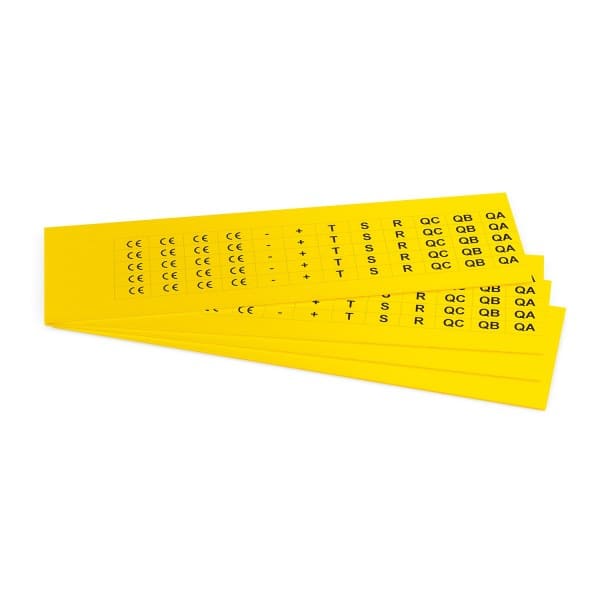 GRAFOPLAST - Klebeetikett PVC 17X9 Gelb
