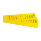 GRAFOPLAST - Klebeetikett PVC 17X9 Gelb