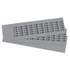 GRAFOPLAST - Klebeetikett PVC 20X9 Grau