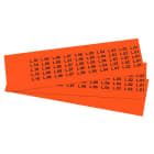 GRAFOPLAST - Klebeetikett PVC 20X9 Orange