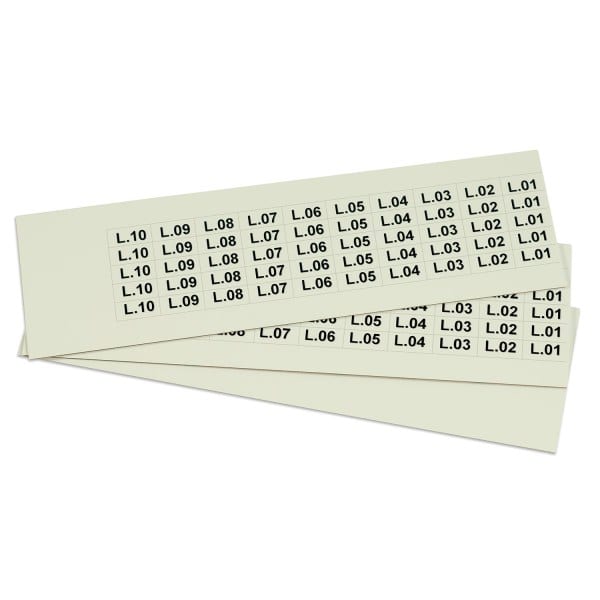 GRAFOPLAST - Klebeetikett PVC 20X9 Fluo