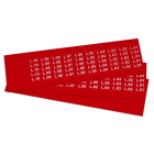 GRAFOPLAST - Klebeetikett PVC 20X9 Rot