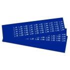 GRAFOPLAST - Klebeetikett PVC 20X9 Blau
