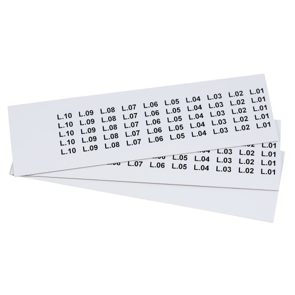 GRAFOPLAST - Klebeetikett PVC 20X9 Weiss