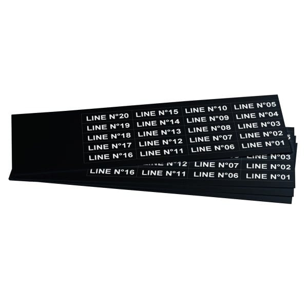 GRAFOPLAST - Klebeetikett PVC 35X9 Schw