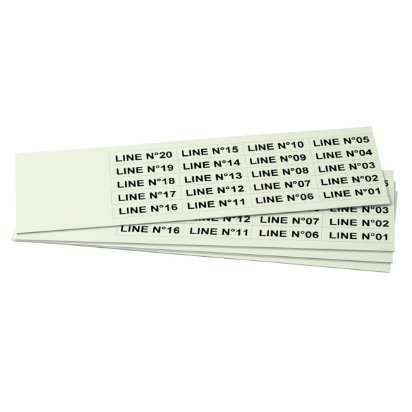 GRAFOPLAST - Klebeetikett PVC 35X9 Fluo