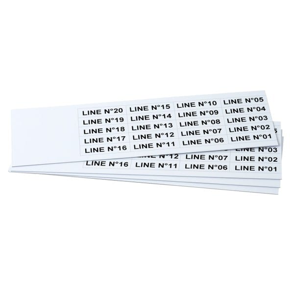GRAFOPLAST - Klebeetikett PVC 35X9 Weiss