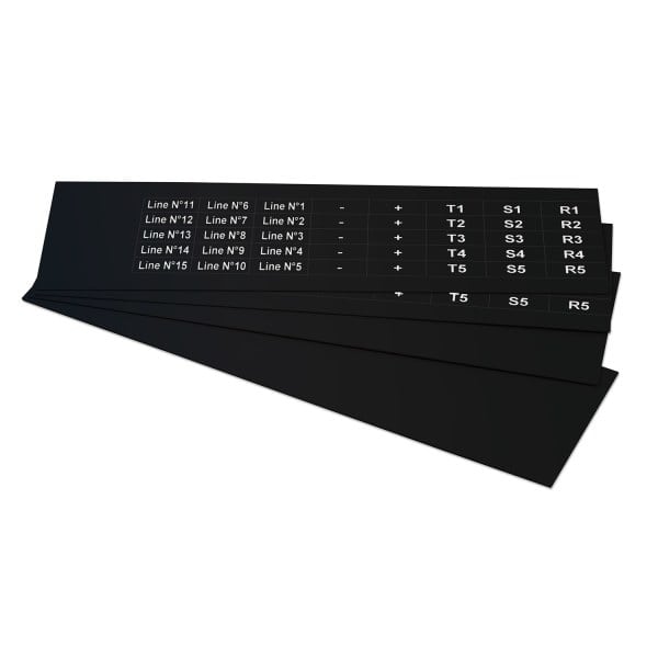 GRAFOPLAST - Klebeetikett PVC 25X10 Schw