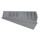 GRAFOPLAST - Klebeetikett PVC 25X10 Grau