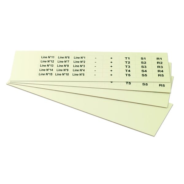GRAFOPLAST - Klebeetikett PVC 25X10 Fluo