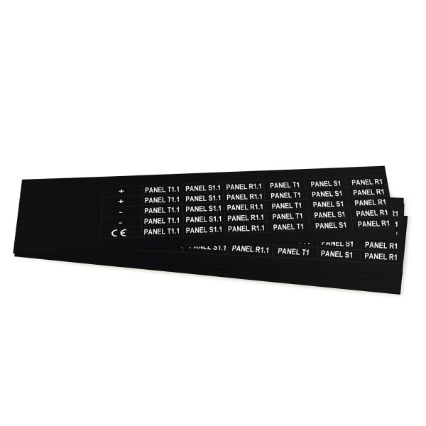 GRAFOPLAST - Klebeetikett PVC 27X10 Schwarz