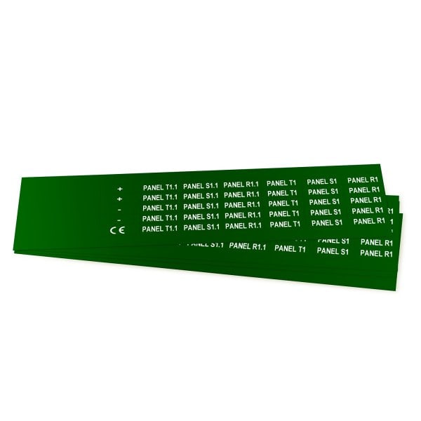 GRAFOPLAST - Klebeetikett PVC 27X10 Grün