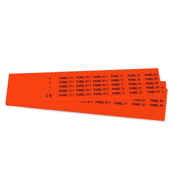 GRAFOPLAST - Klebeetikett PVC 27X10 Orange