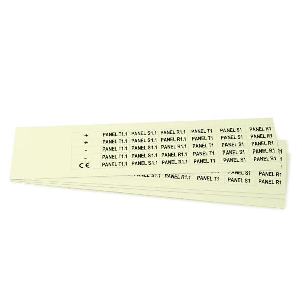 GRAFOPLAST - Klebeetikett PVC 27X10 Fluo