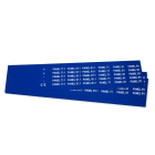 GRAFOPLAST - Klebeetikett PVC 27X10 Blau