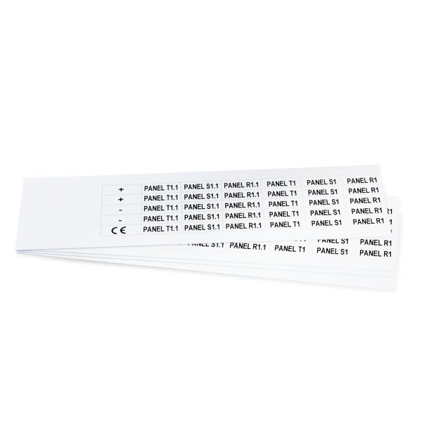 GRAFOPLAST - Klebeetikett PVC 27X10 Weiss