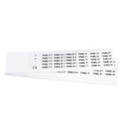 GRAFOPLAST - Klebeetikett PVC 27X10 Weiss