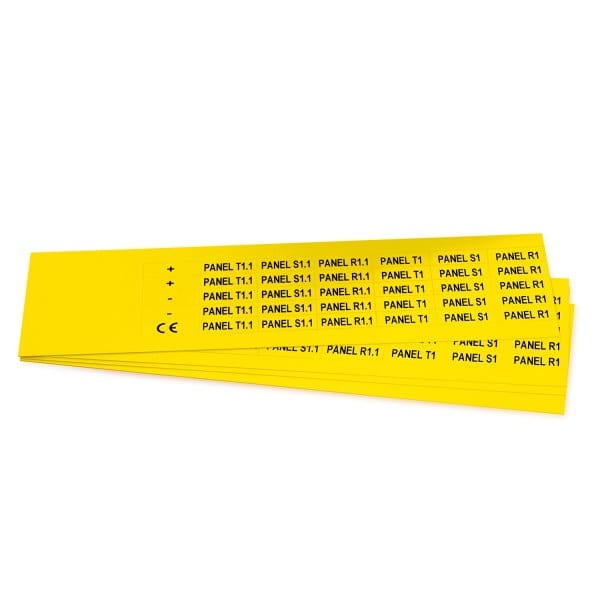 GRAFOPLAST - Klebeetikett PVC 27X10 Gelb