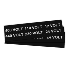 GRAFOPLAST - Klebeetikett 80X25 Schw