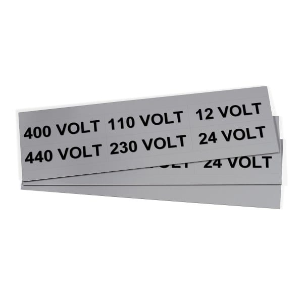 GRAFOPLAST - Klebeetikett 80X25 Grau