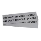 GRAFOPLAST - Klebeetikett 80X25 Grau