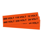 GRAFOPLAST - Klebeetikett. 80X25 Orange